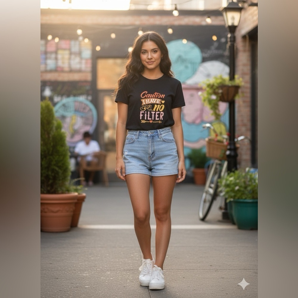 NEW-Ideal T By Next Level Apparel Crew Neck Short Sleeve Top-Custom Made Graphic
